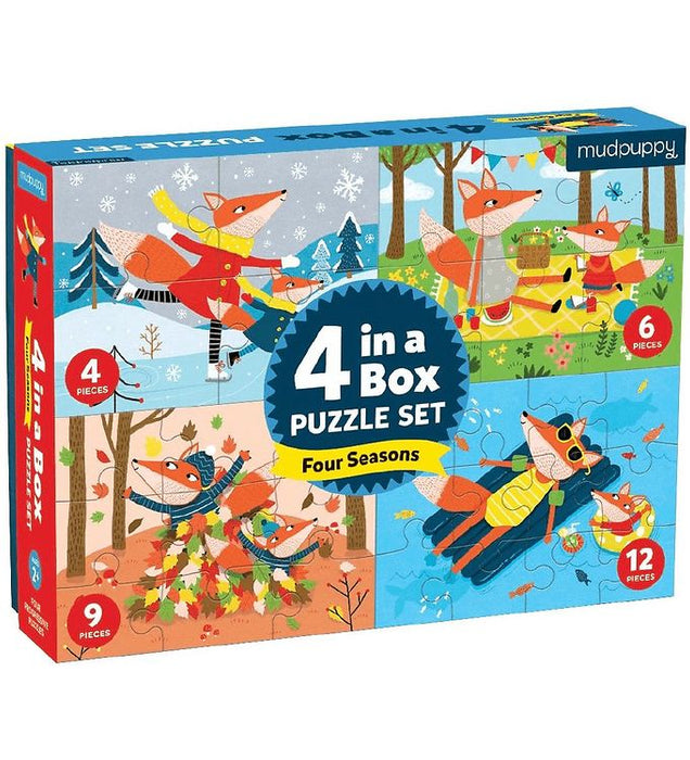 4 puzzels, seizoenen