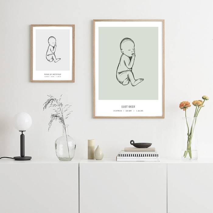 Deal: Personal Birth Poster - @jackienavarro, paars