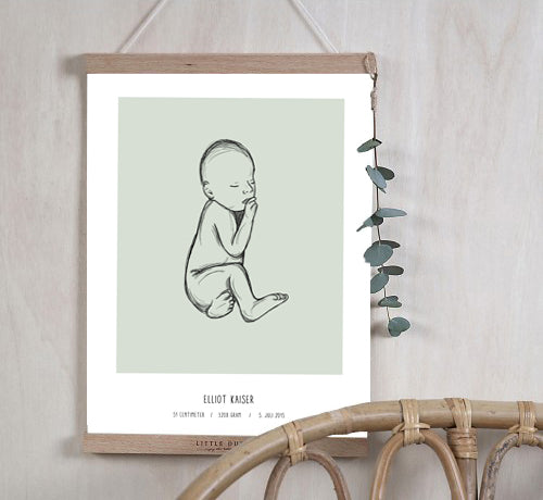 Deal: Personal Birth Poster - @jackienavarro, paars