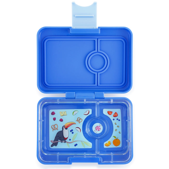 Yumbox minisnack lunchbox, 3 compartimenten - Jodphur Blue (levering: week 6)