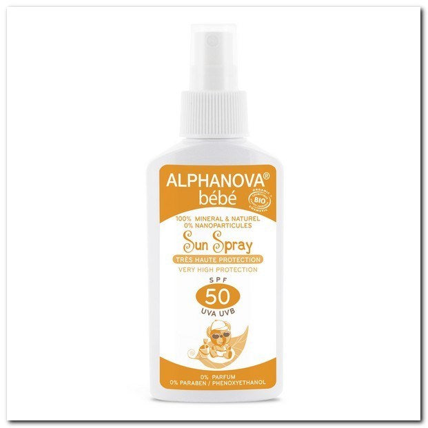 Organische zonnebrandspray SPF 50