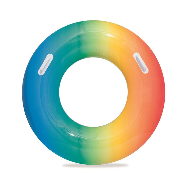 Opblaasbare badring, rode regenboog