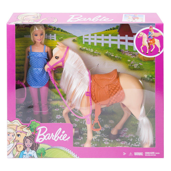 Barbie -pop en paard