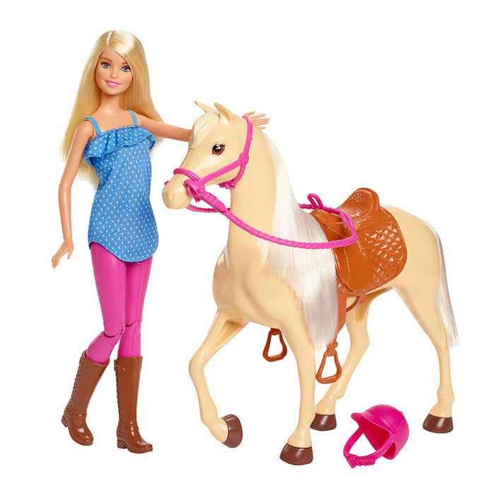 Barbie -pop en paard