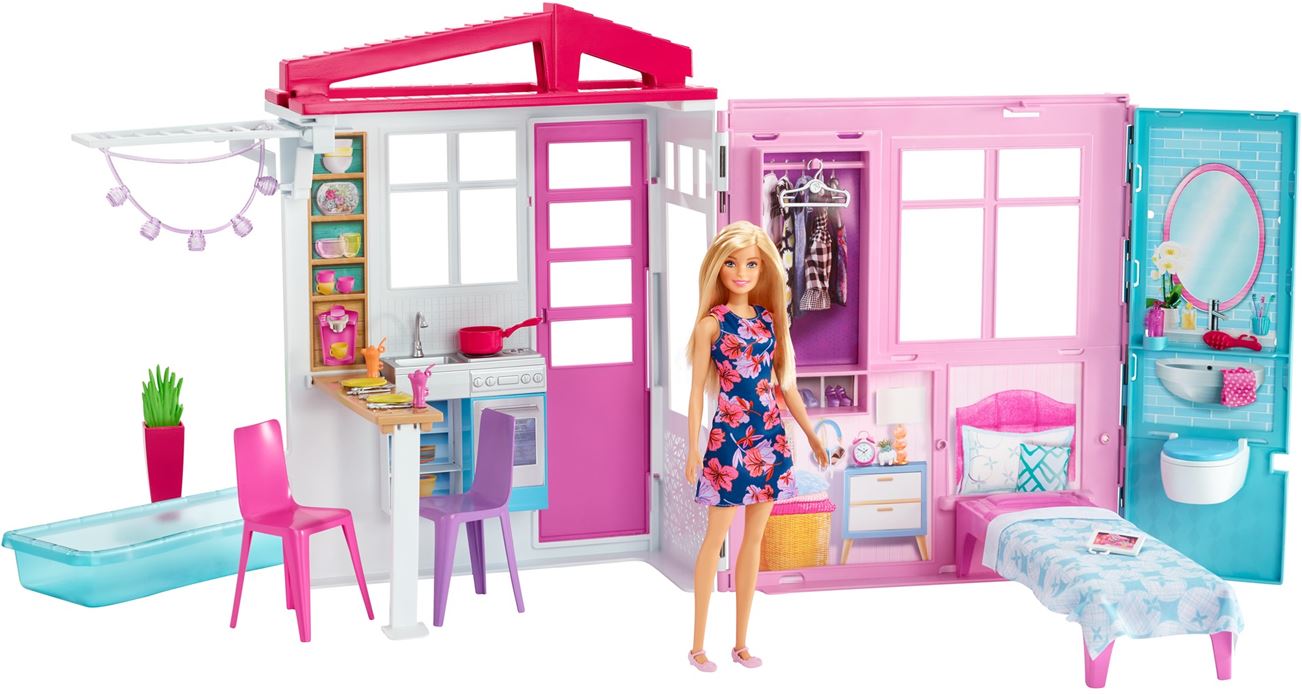 Barbie Dollhouse met pop en meubels