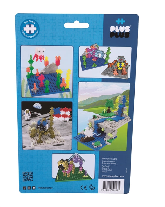 Plus-plus basisplaat, 2 pk. - blauw grijs