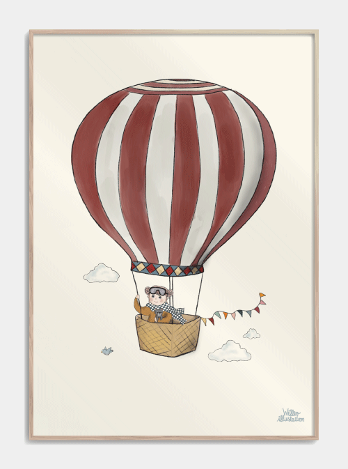 Mooie Ballon Children Poster, S (29,7x42, A3)