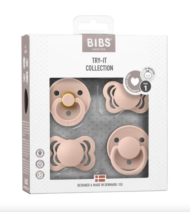 BIBS TRY-IT COLLECTIE 4 PK. - Blush (maat 1)