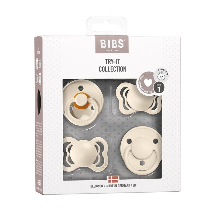 BIBS TRY-IT COLLECTIE 4 PK. - Ivory (maat 1)