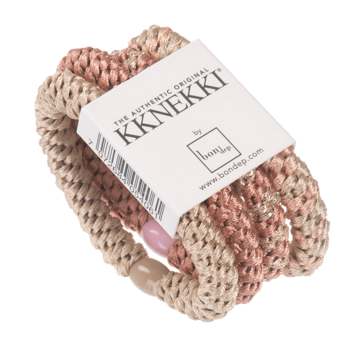 Bon Dep Kknekki Hair Elastic - Beige/Nude Mix (4 pc's)