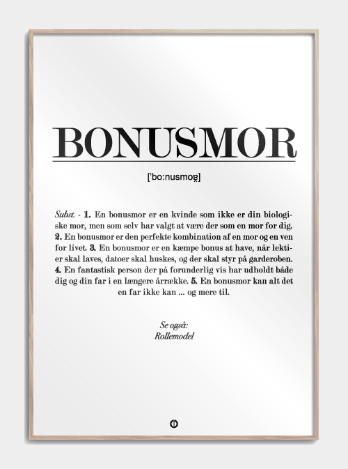 Bonus Mother Definition Poster, S (29,7x42, A3)