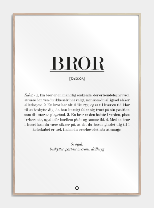 Brother Definition Poster, S (29,7x42, A3