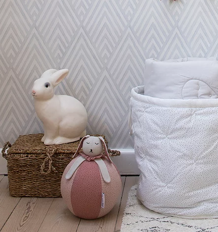 Bunny Bubble - Gray/Blush