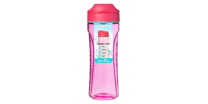 Drinkfles, Tritan - roze (600 ml)