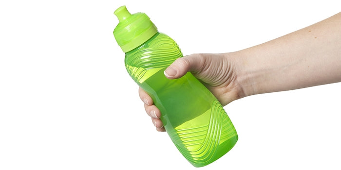 Drinkfles met golfpatroon - groen (600 ml)