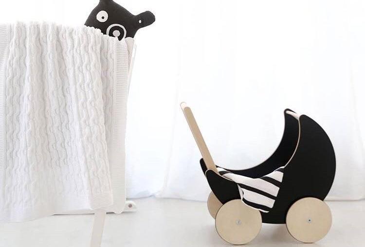 Doll Pram, zwart