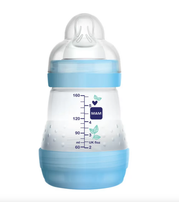 Gemakkelijke start anti-colic fles 160 ml. - Blauw