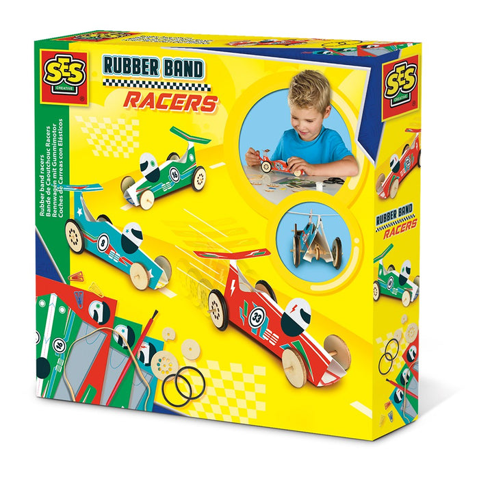 Racers van rubberen band