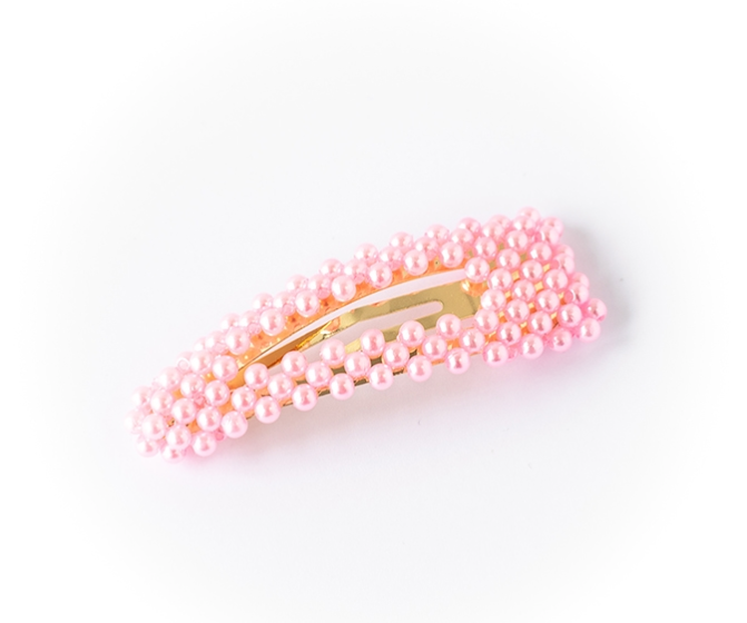 Pearl Hairclip - Elisabeth, Pastel Rose