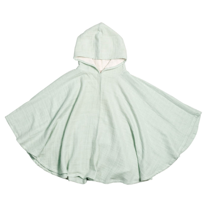 Mousseline poncho, mint