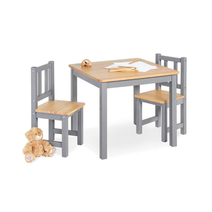 Kindertafel en stoelset, Fenna - Gray