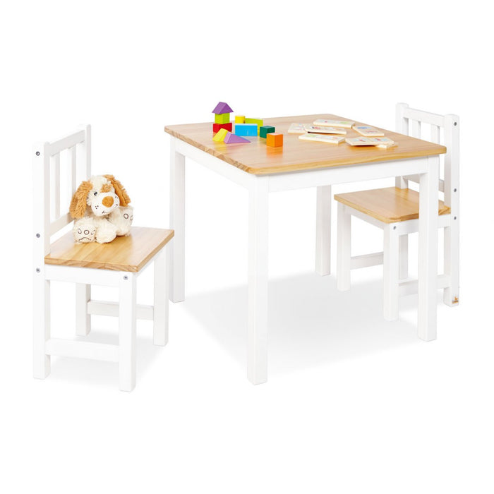 Kindertafel en stoelset, Fenna - White