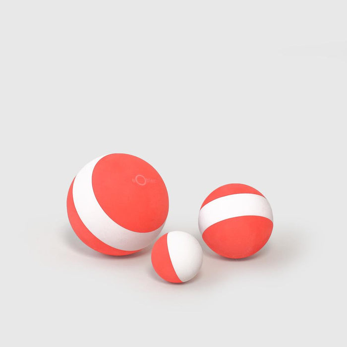 Verjaardagsballen - rood / wit