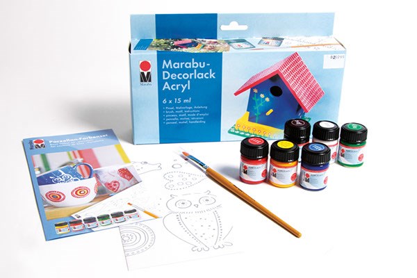 Decorlack Acryl Basic Kit, 6 pc's.