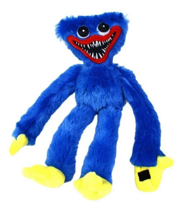 Huggy Wuggy Soft Toy, 40 cm - blauw