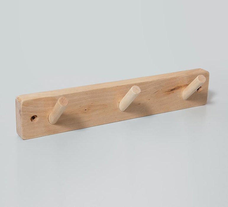 Houten kaprek - 3 haken