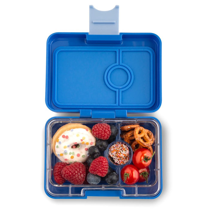 Yumbox minisnack lunchbox, 3 compartimenten - Jodphur Blue (levering: week 6)