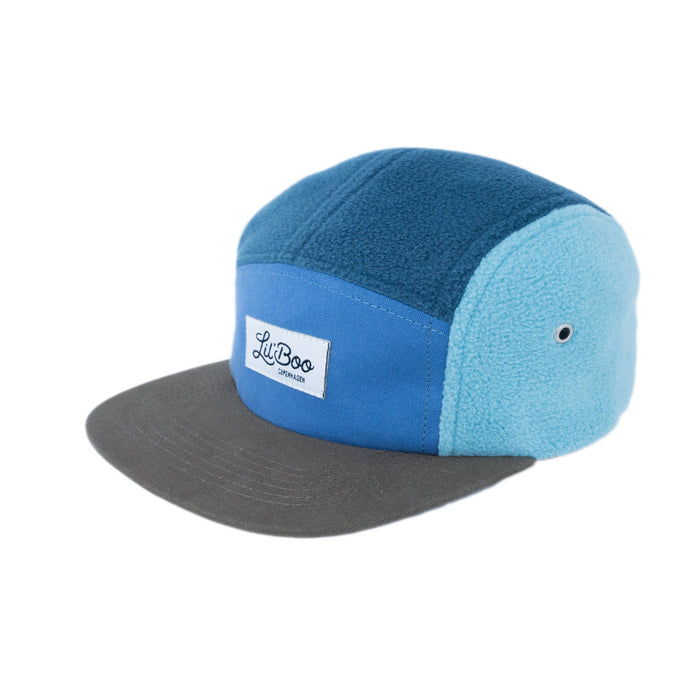 Cap, Block Fleece 5-Panel-Blauw (maat M, 1,5-3 jaar)