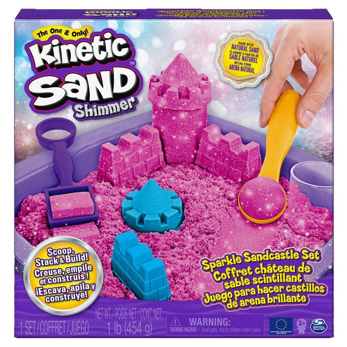 Kinetisch zand, sparkle sandcastle set - roze