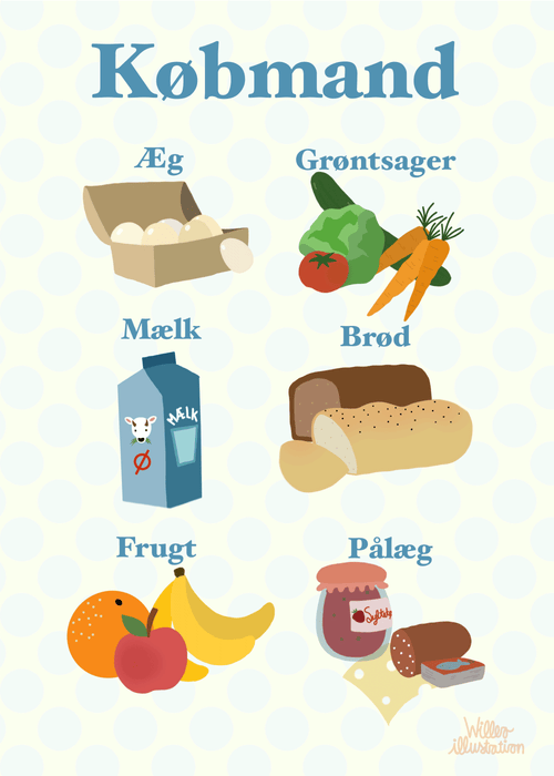 Supermarkt Kinderposter, XS (21x29,7, A4)