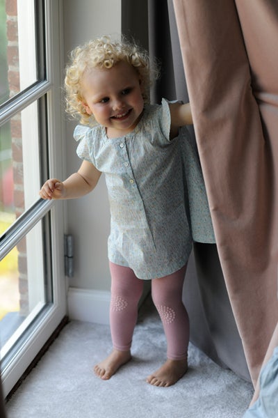 Crawling leggings, maat 12-18 maanden - Dusty Rose