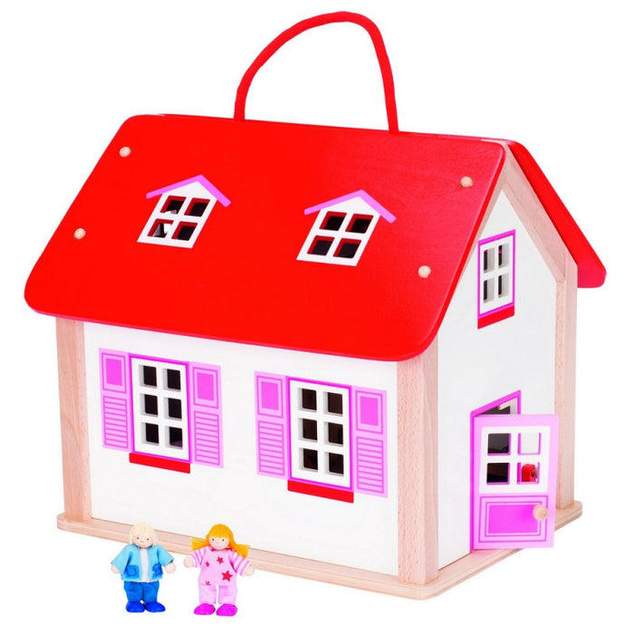 Suitcase Dollhouse met accessoires