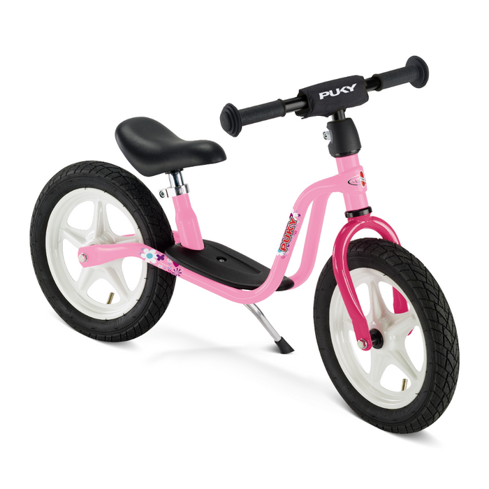 Running fiets met ondersteuningsvoet - roze