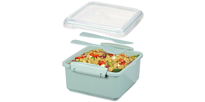 Lunchbox incl. bestek - mint