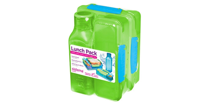 Paklunchset, 3 packs - groen