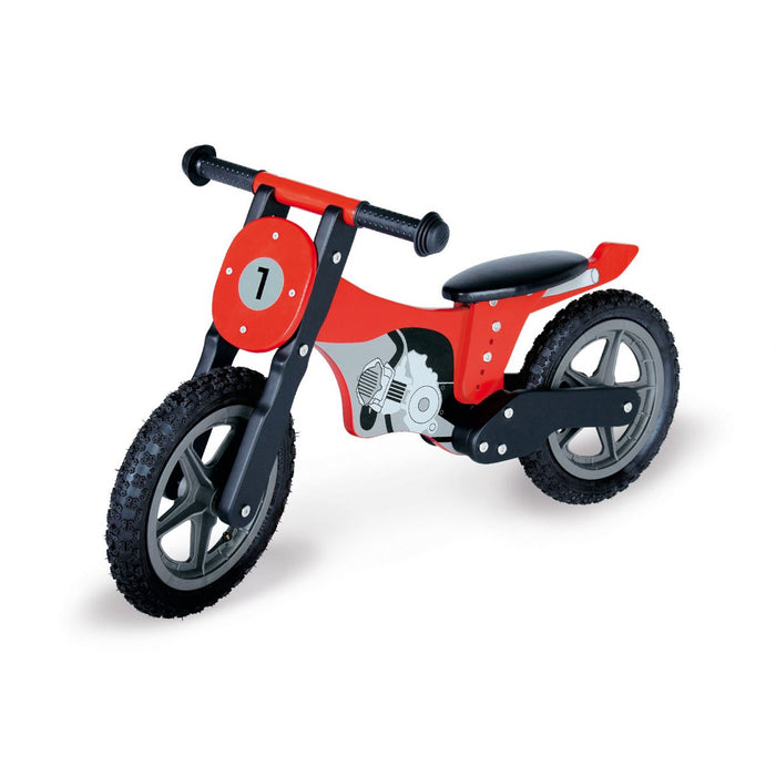 MOTOCROSS Running Bike, Mika - rood / zwart / grijs