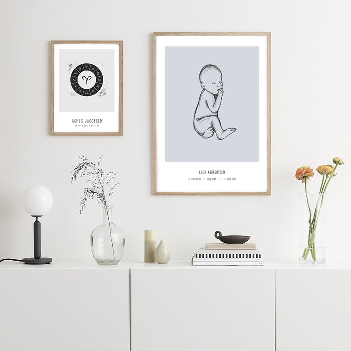 Deal: Personal Birth Poster - @jackienavarro, paars