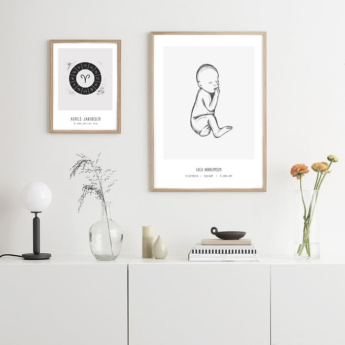 Deal: Personal Birth Poster - @jackienavarro, paars