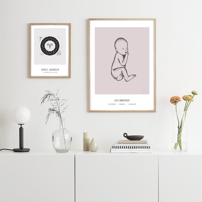 Deal: Personal Birth Poster - @jackienavarro, paars