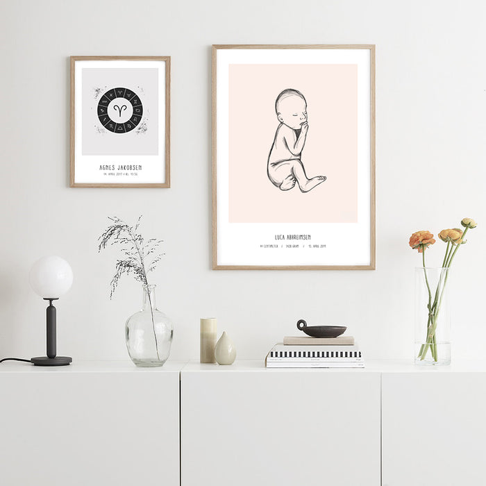 Deal: Personal Birth Poster - @jackienavarro, paars