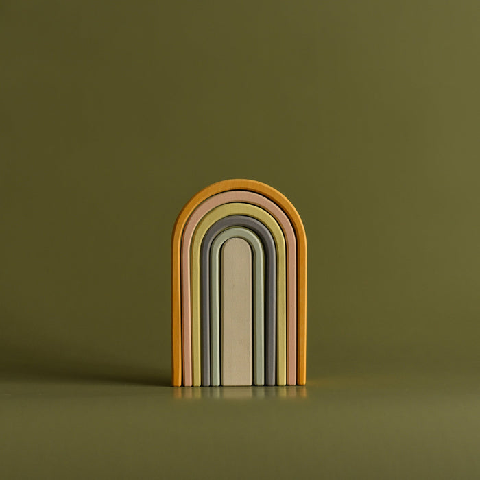 Mini Rainbow in Wood - Pastel