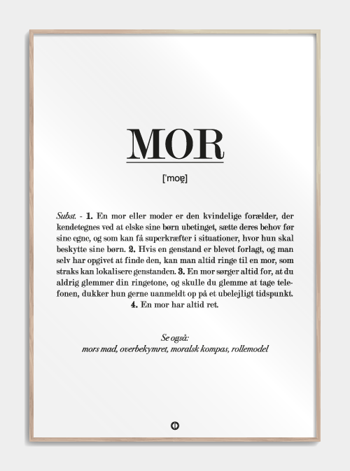 Mom Definition Poster, S (29,7x42, A3)