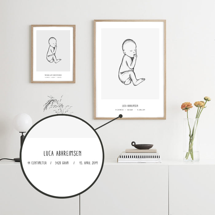 Deal: Personal Birth Poster - @jackienavarro, paars