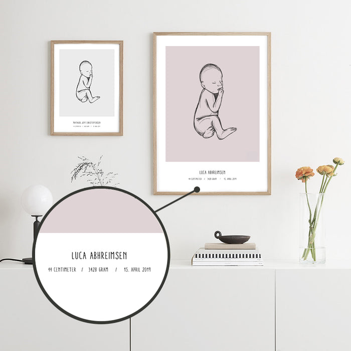 Deal: Personal Birth Poster - @jackienavarro, paars