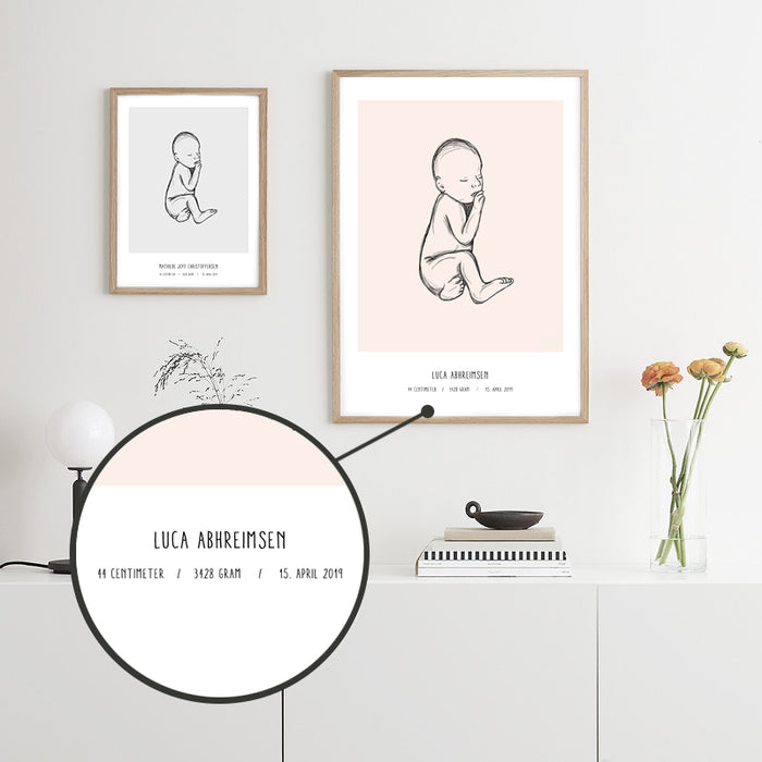 Deal: Personal Birth Poster - @jackienavarro, paars