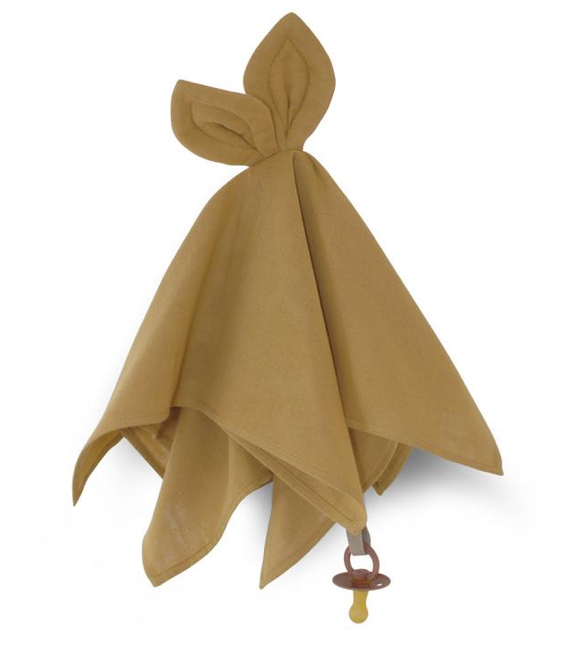 Knuffel doek, mosterd